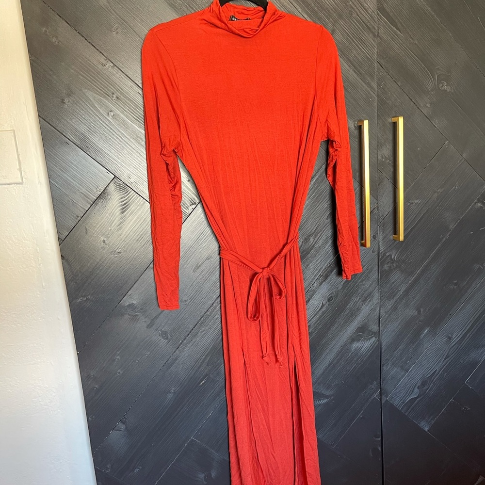 Rust nasty gal dress